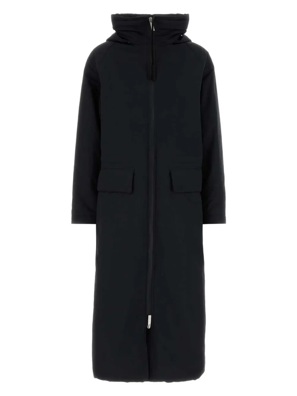 Herno Peacoat With Removable Hood In Black