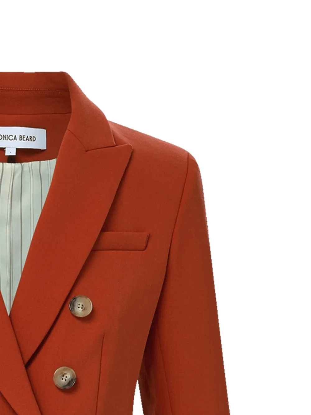  Veronica Beard Miller Dickey Double-breasted Blazer - Red 