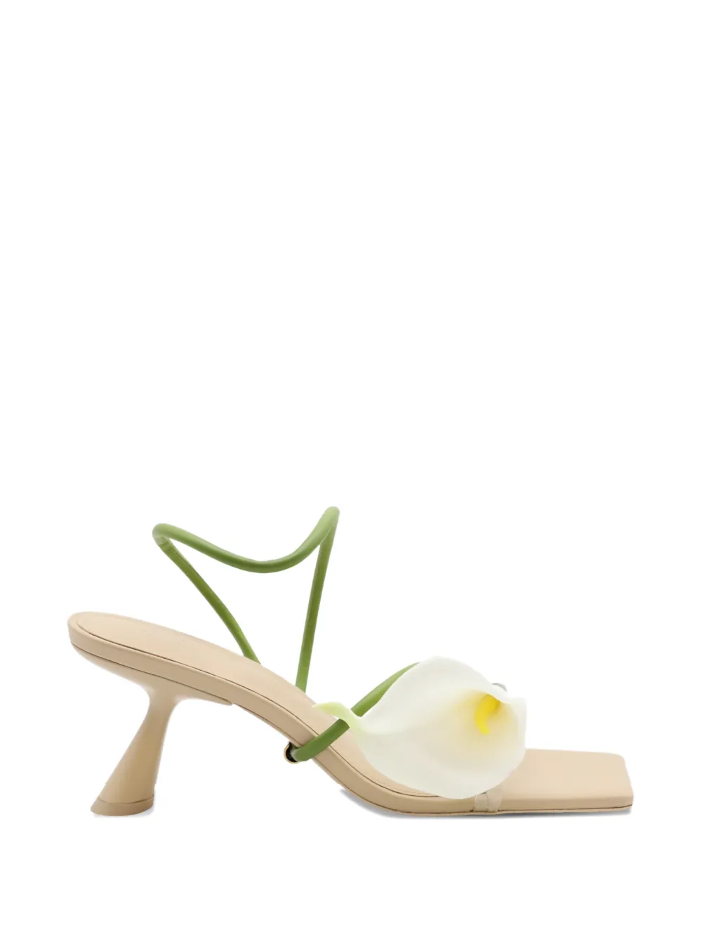 Cult Gaia Ria sandalen met bloemdetail en hak Beige