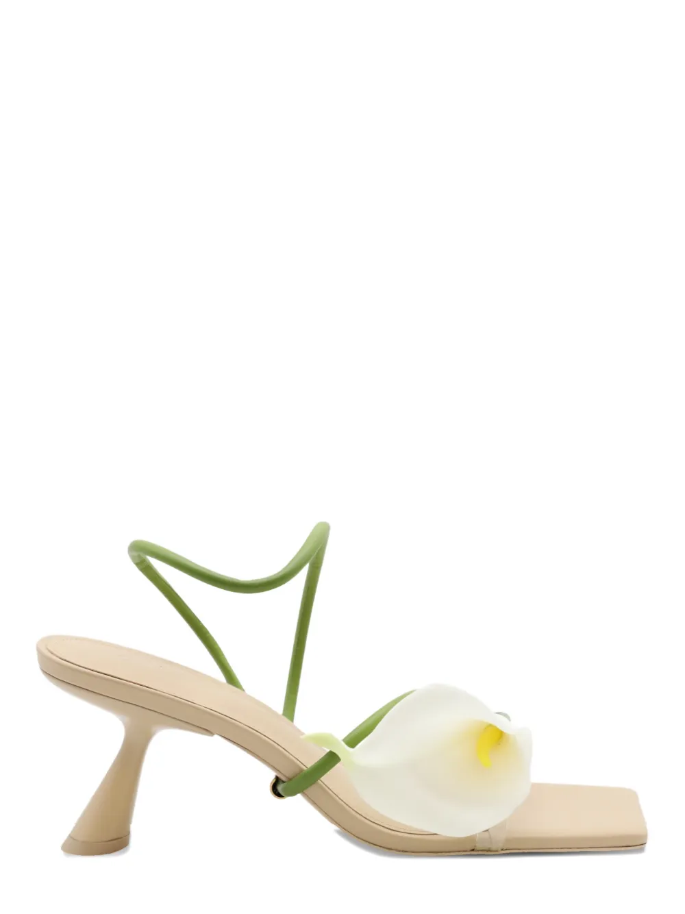 Cult Gaia Ria sandalen met bloemdetail en hak Beige