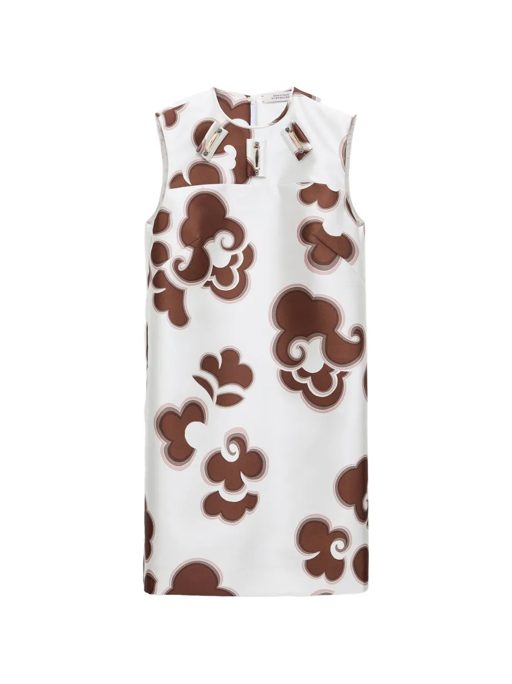 Dorothee Schumacher floral-print mini dress - Bianco