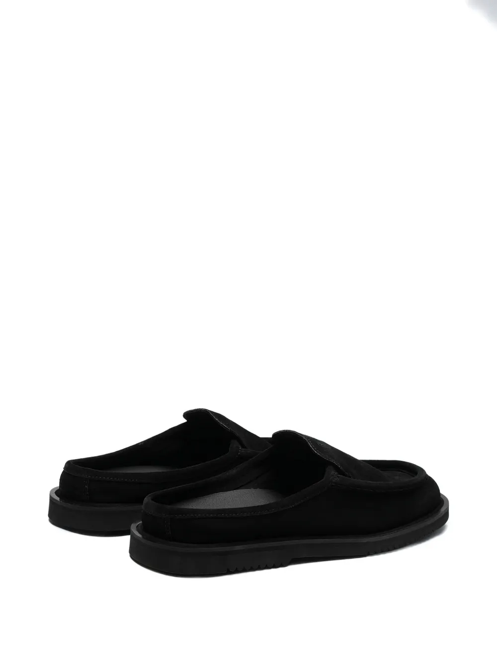 REFERENC suede square toe slides | Image 2