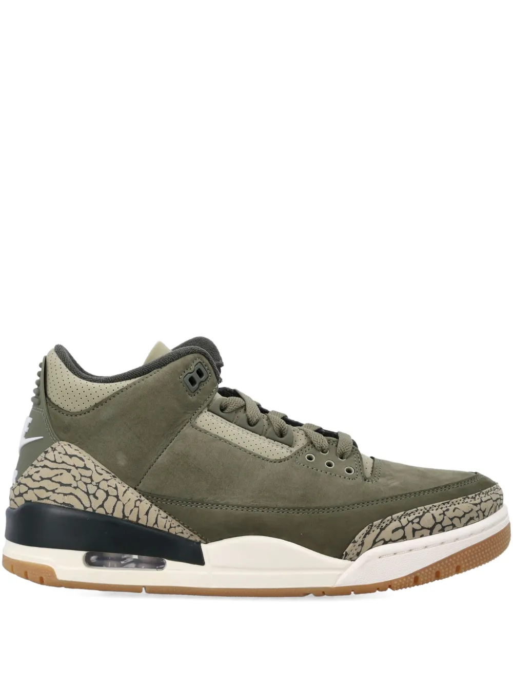 Nike baskets Air Jordan 3 Retro en daim | vert | Image 1
