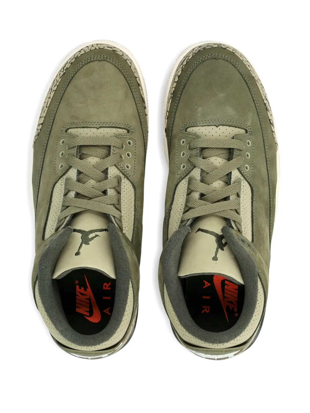 Nike Air Jordan 3 Retro suède sneakers Groen