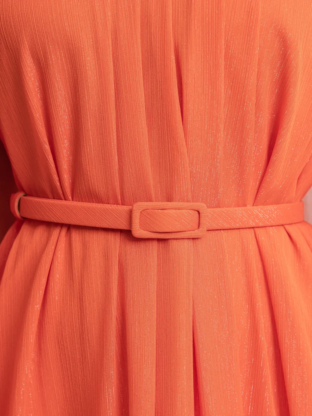 Gemy Maalouf Maxi-jurk met capemouwen Oranje
