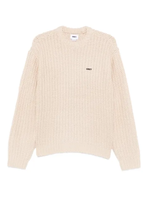Obey logo knitted sweater