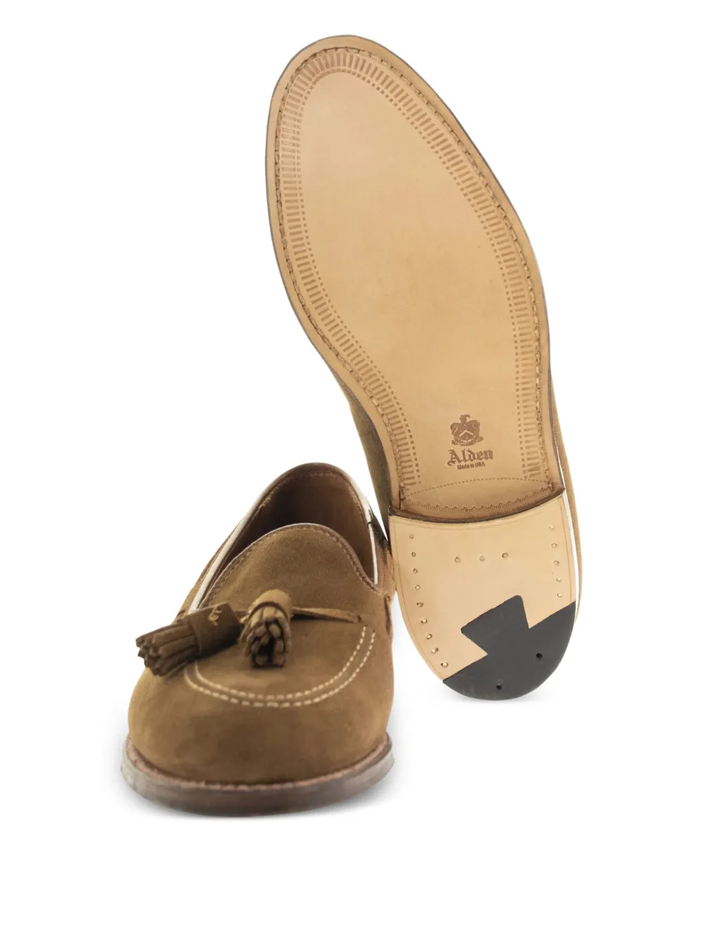 Alden Mocassin loafers met kwastje Bruin