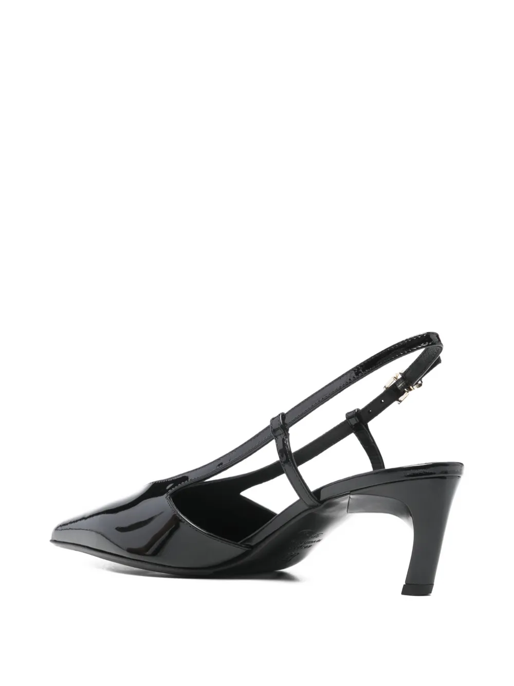 Sergio Levantesi Eva slingback pumps met puntige neus Zwart