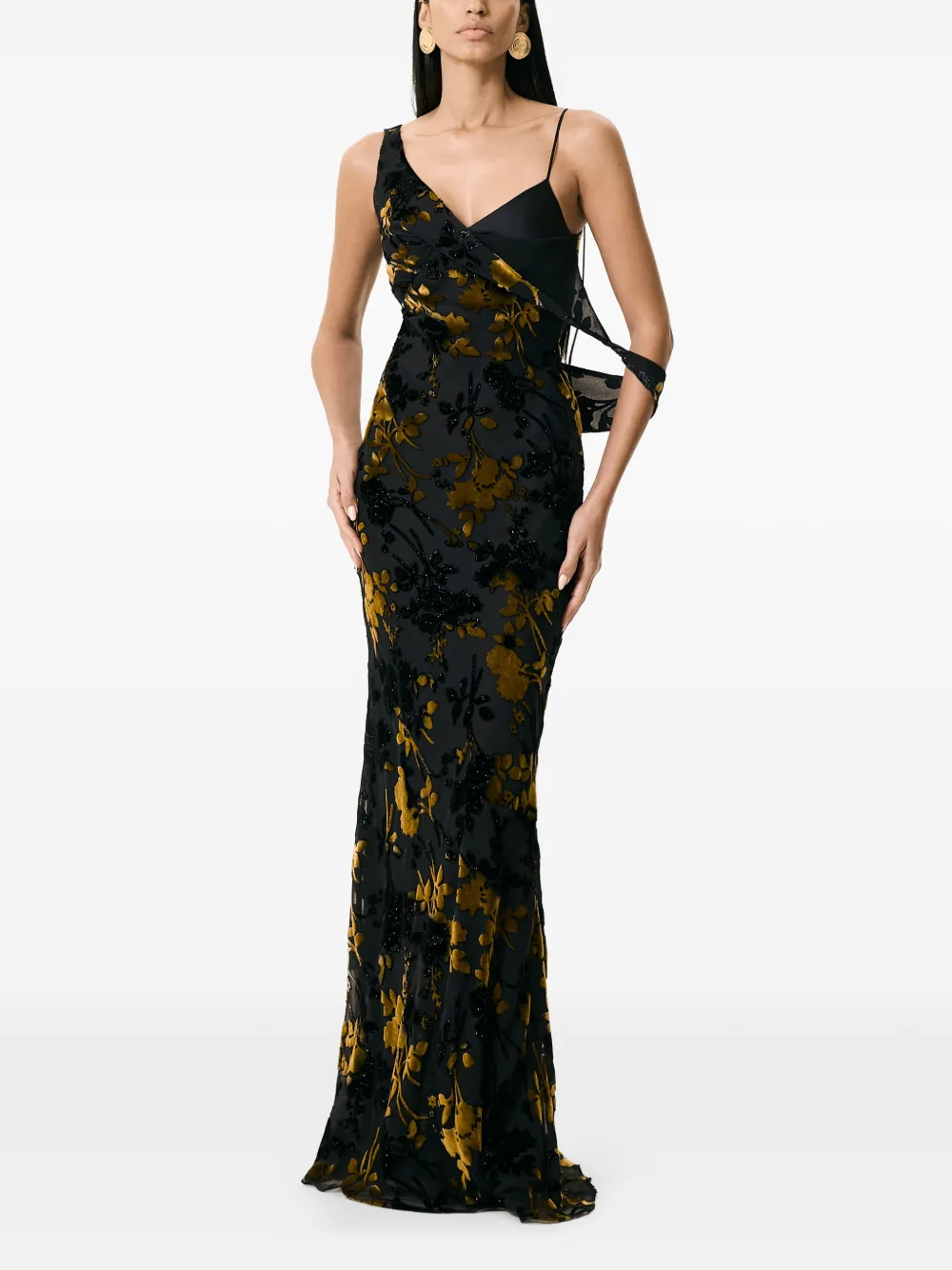 V:pm Atelier Lucia Maxi Dress In Black