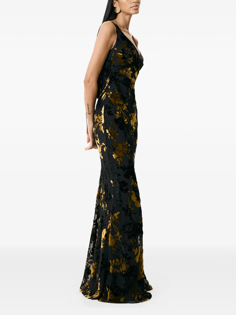 V:pm Atelier Lucia Maxi Dress In Black