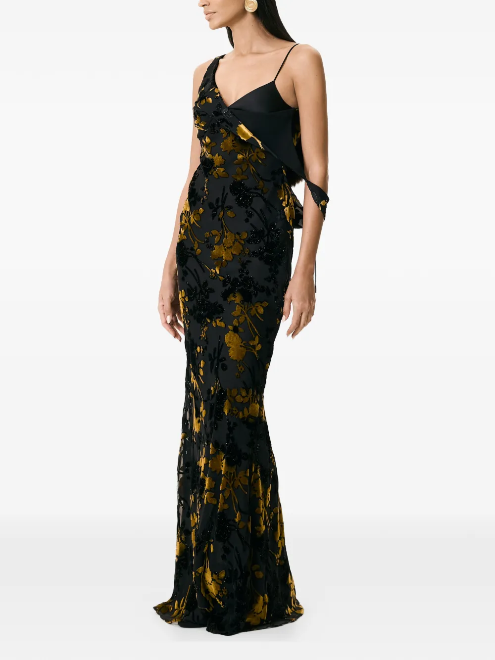 V:pm Atelier Lucia Maxi Dress In Black