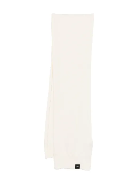 Aspesi Kids logo-patch wool scarf