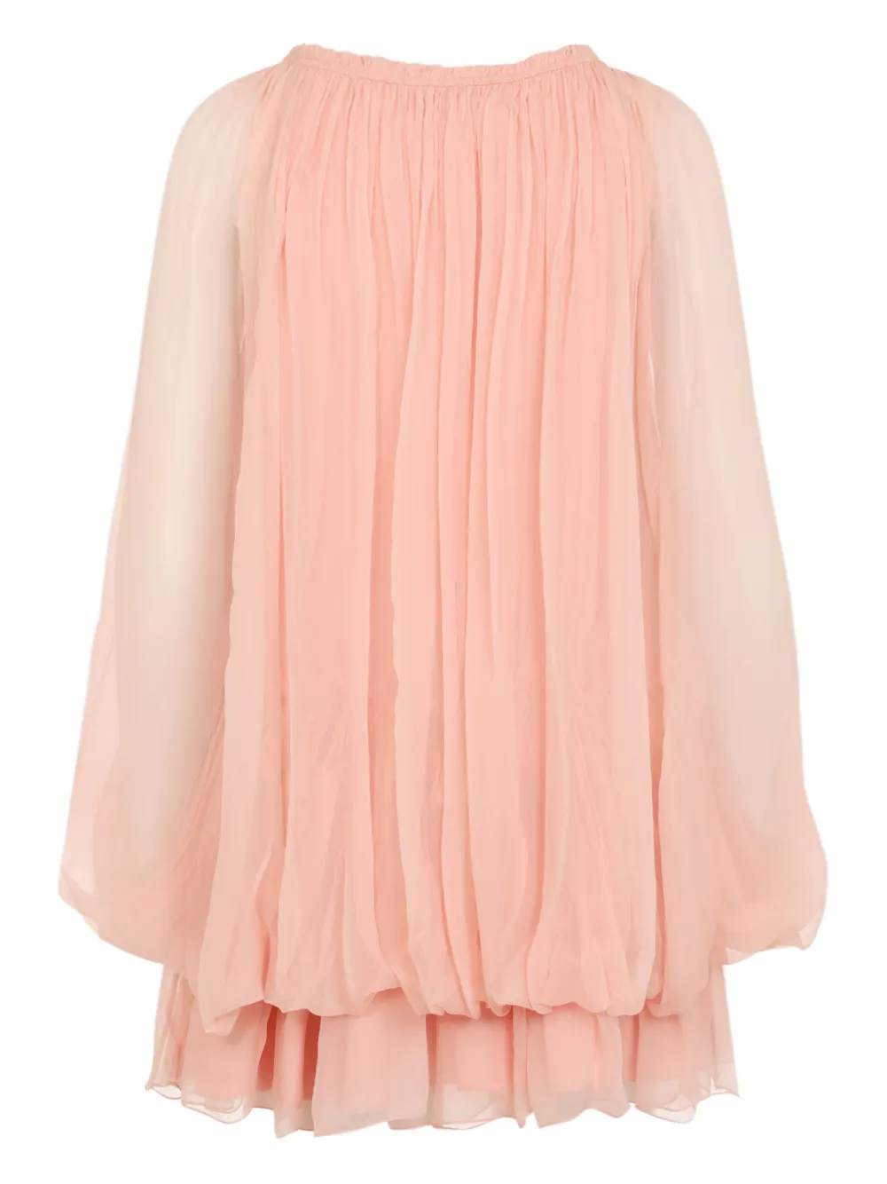 Chloé ruffled silk dress - Roze
