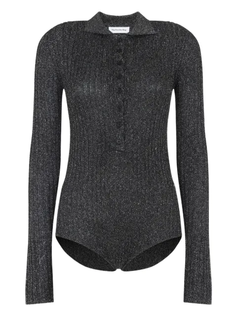 The Frankie Shop Solana buttoned polo top