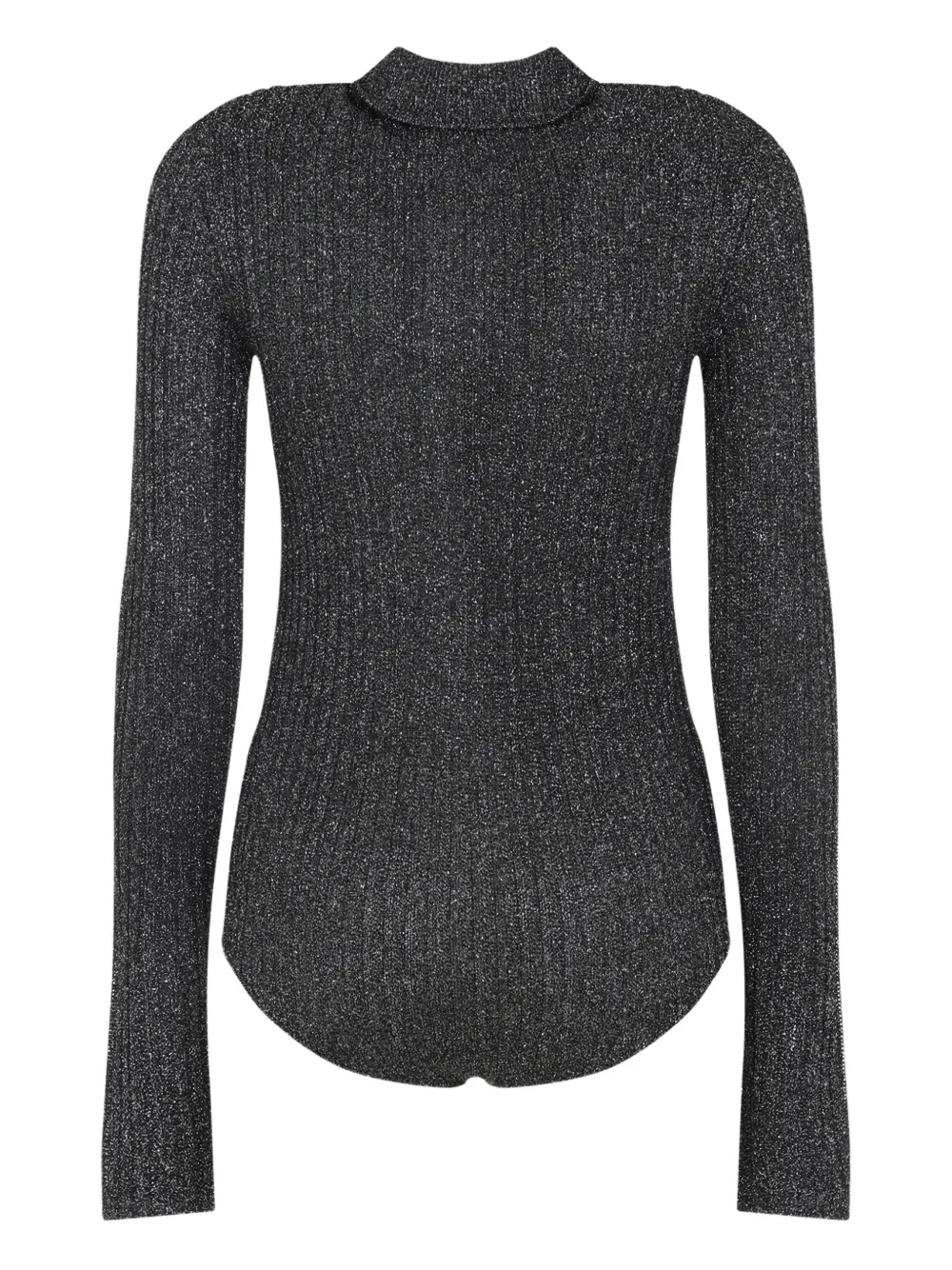 The Frankie Shop Solana buttoned polo top - Grijs