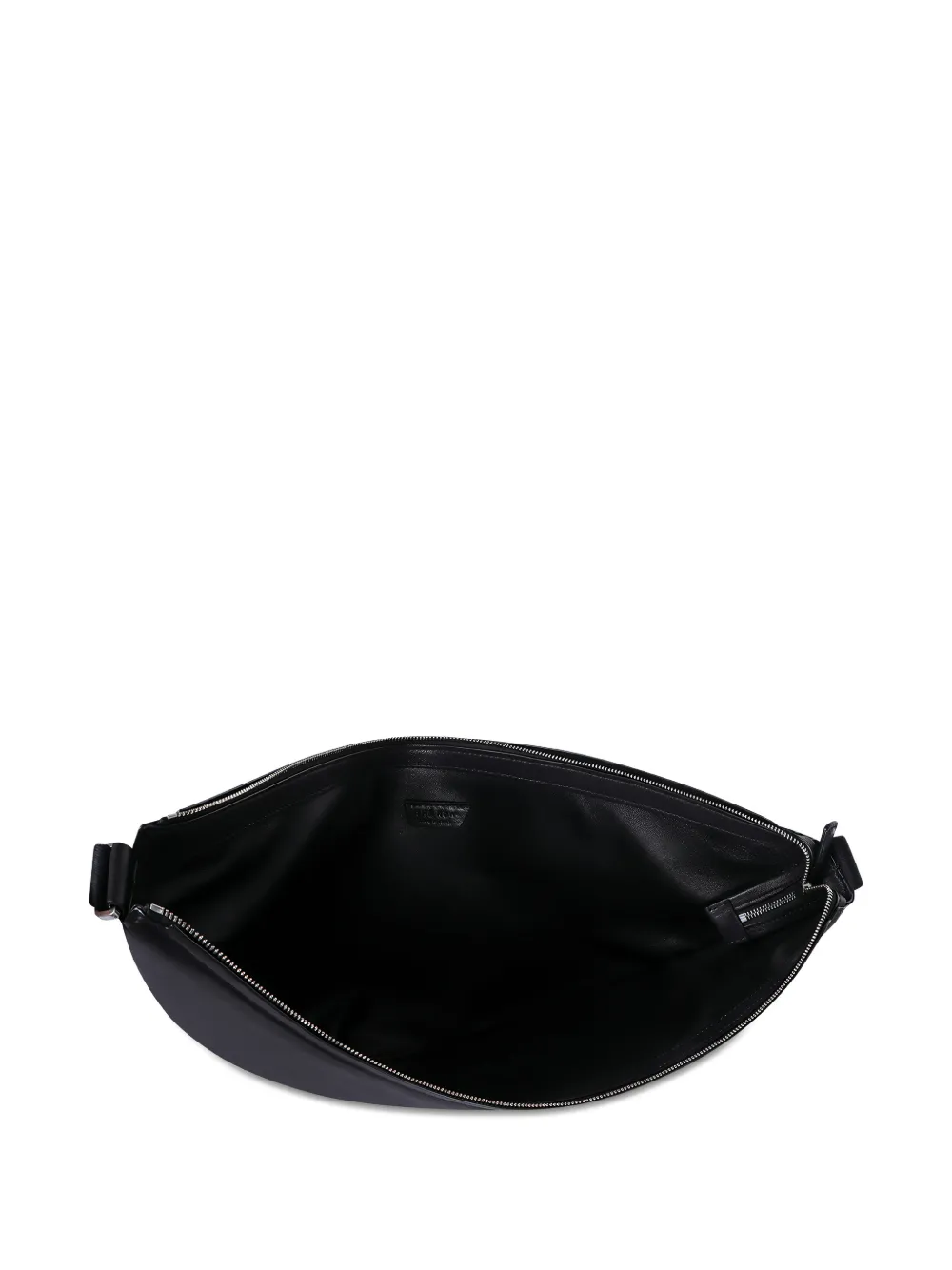 The Row Adjustable Leather Shoulder Bag In Black