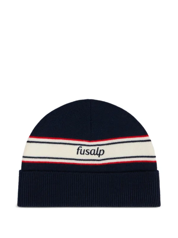Fusalp Embroiderd-logo Beanie Hat in Blue