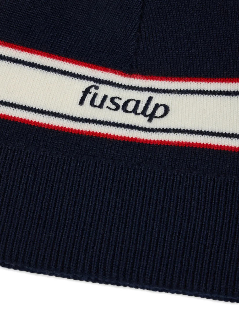  Fusalp Embroiderd-logo Beanie Hat - Blue 