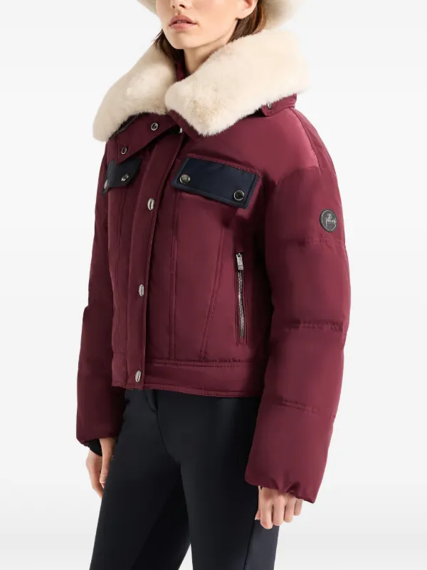 Fusalp Lakki faux-fur-collar Jacket | Red | FARFETCH
