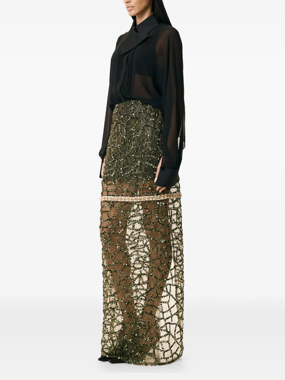 V:pm Atelier Wendy Maxi Skirt - Green 