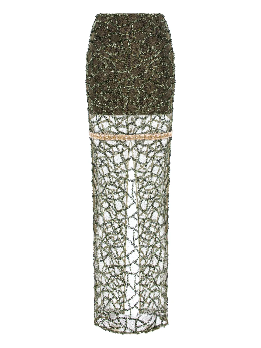 V:pm Atelier Wendy Maxi Skirt In Green