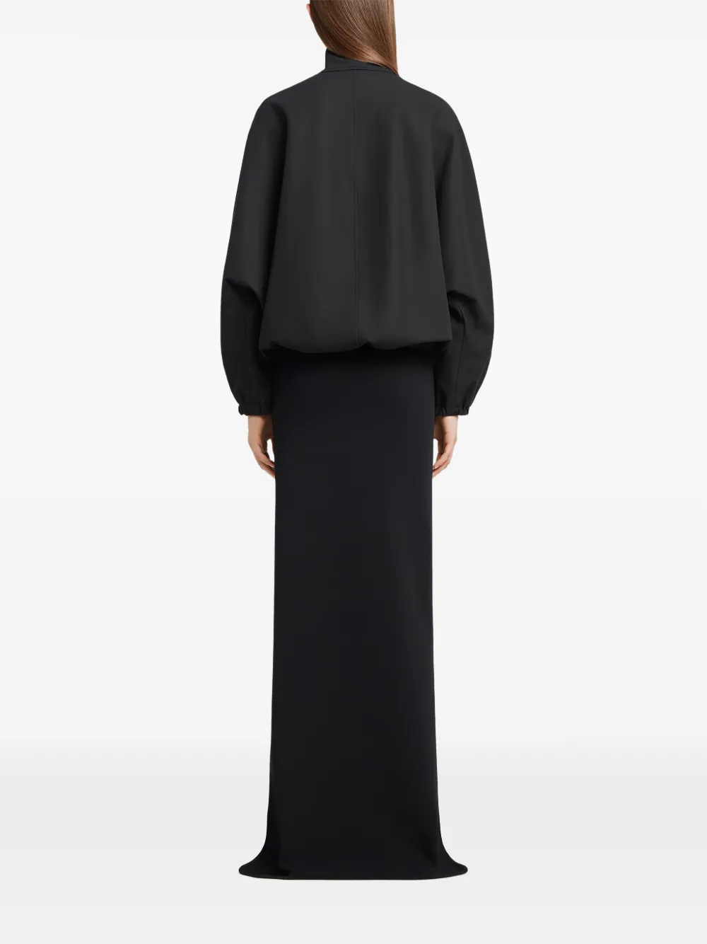 Courrèges Asymmetrische gebreide rok met ronde rand Zwart