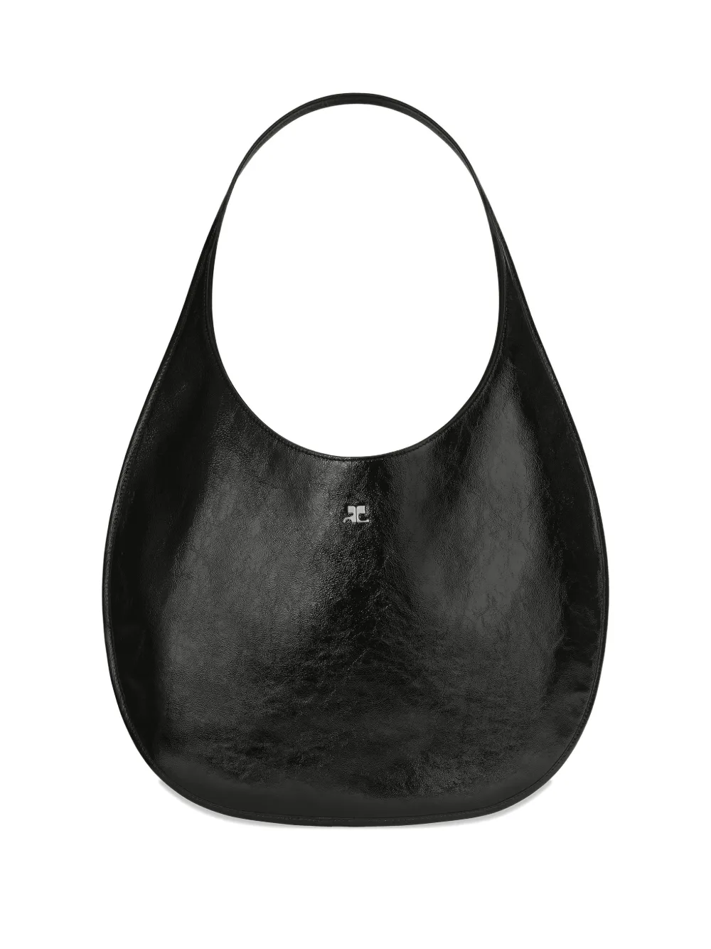 Courrèges Holy Naplack logo-detail leather tote bag | Black | Image 1