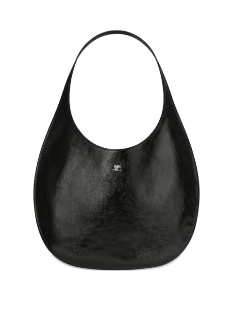 Courrèges Holy Naplack logo-detail leather tote bag