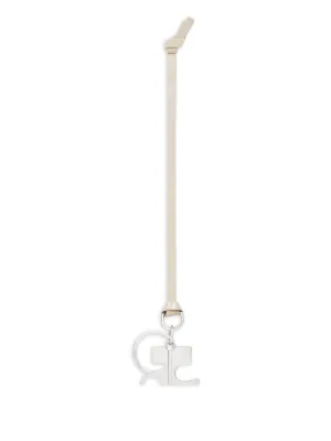 Saint Laurent Kiss Kiss Leather Keyring | Black | FARFETCH CA