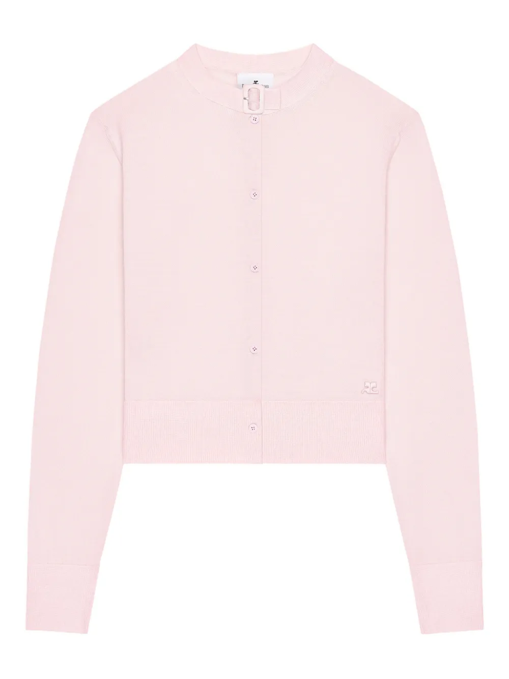 Courrèges Cardigan mit Schnallendetail - Rosa