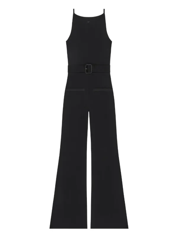 Courrèges ベルテッド ジャンプスーツ | ブラック | FARFETCH JP