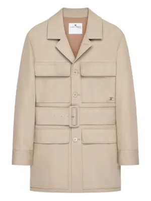 Courrèges　クレージュ　市松模様　スプリングコート　ロゴ刻印ボタン 楽天市場】クレージュ コートの通販