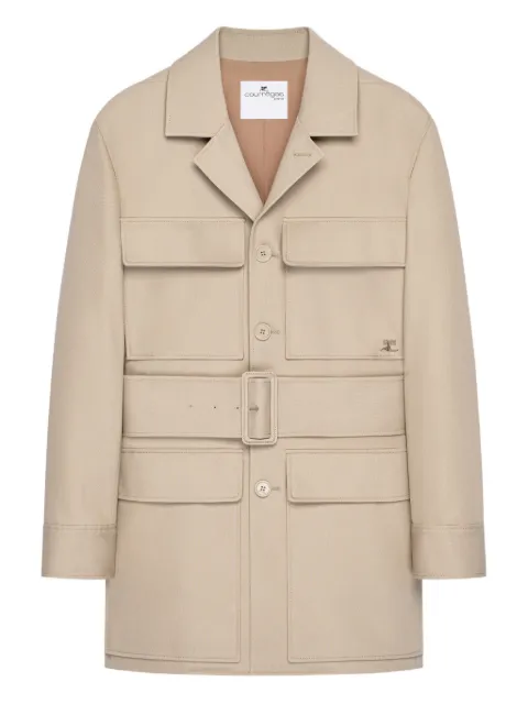 Courrèges abrigo con botones