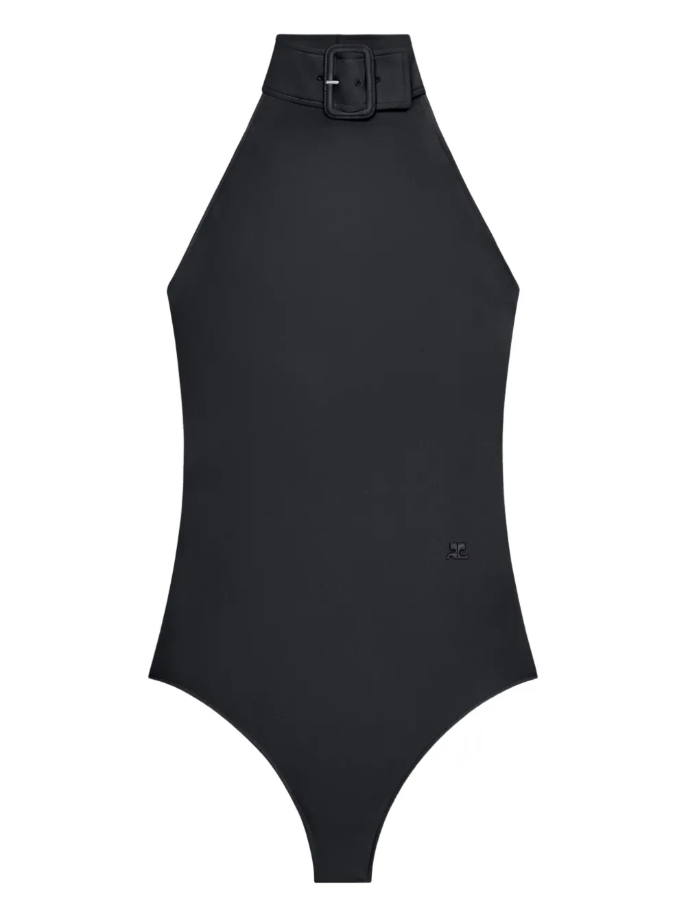 Courrèges Body con fibbia - Nero