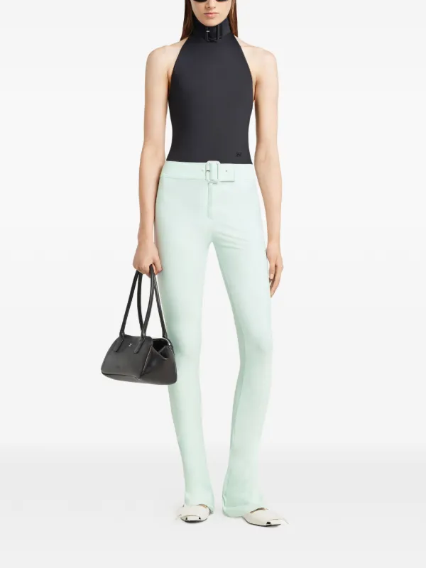 Courrèges バックル ボディスーツ | ブラック | FARFETCH JP