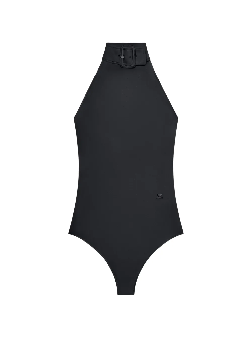 Courrèges Body con fibbia - Nero