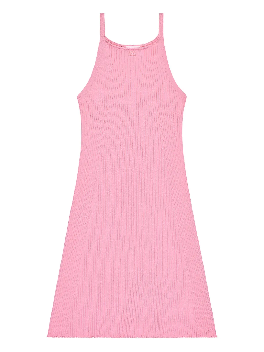 Courrèges Abito corto svasato - Rosa