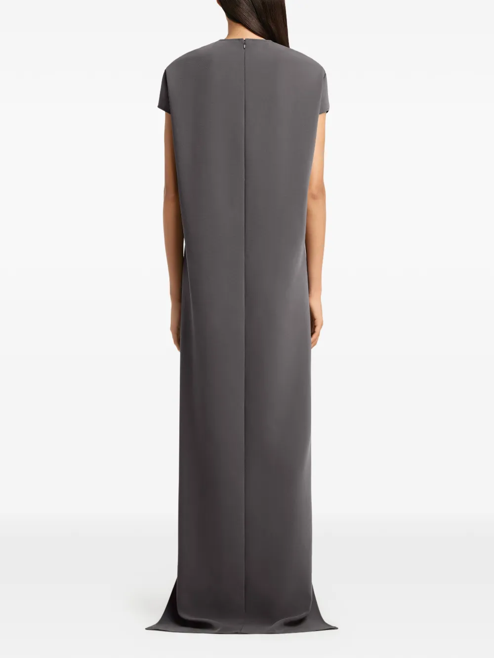 Courrèges Maxi-jurk met ronde afwerking Grijs