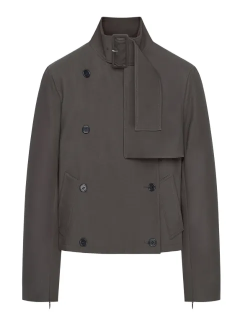 Courrèges buckle long-sleeves cotton jacket