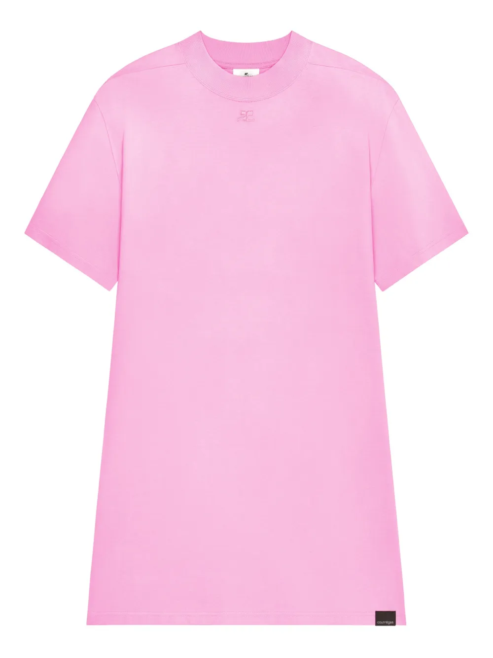 Courrèges Abito corto modello T-shirt - Rosa