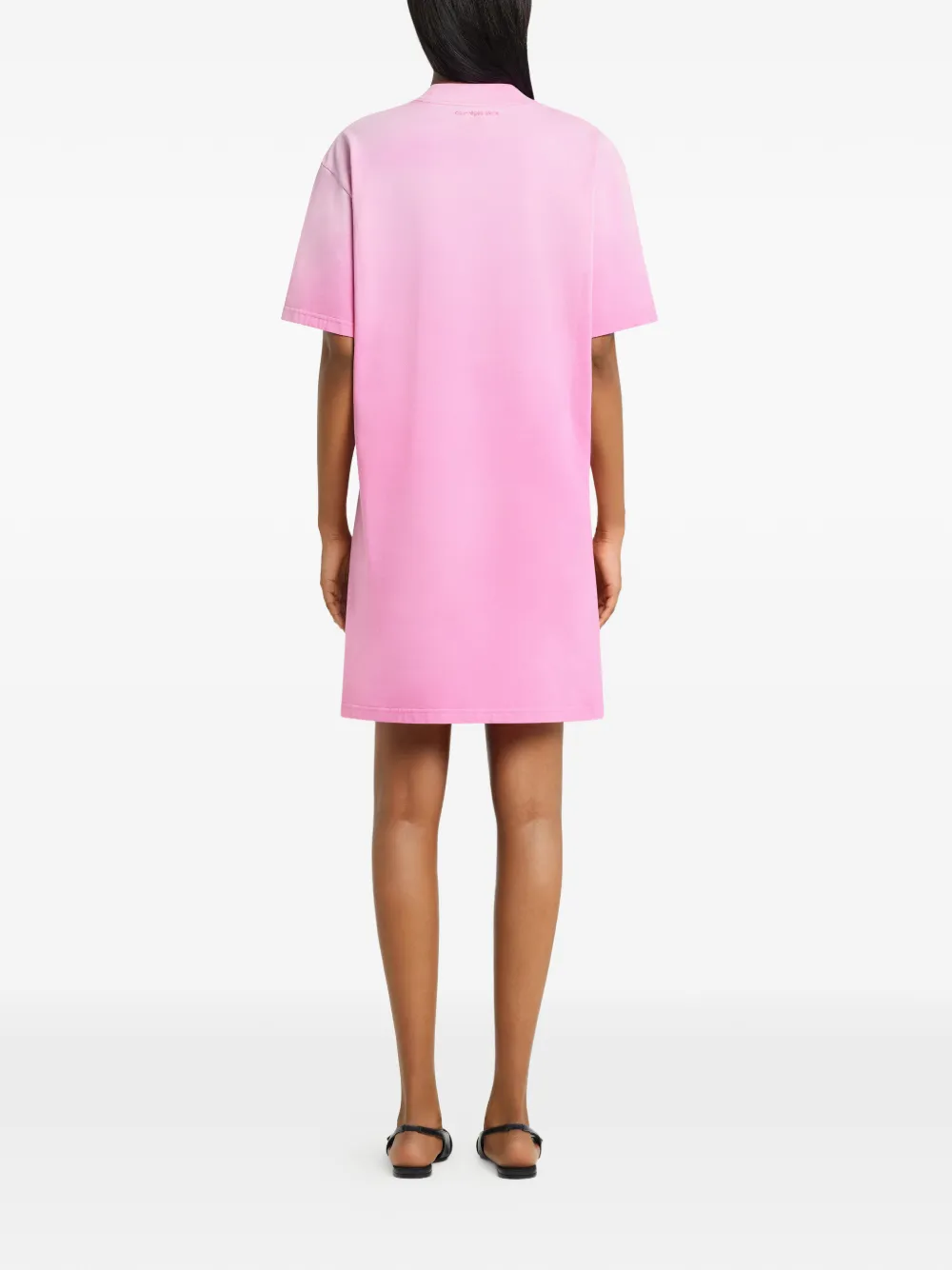 Courrèges T-shirtjurk met korte mouwen Roze