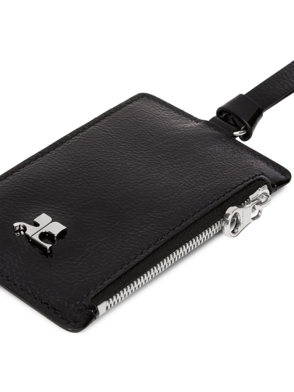  Courrèges Zipped Cardholder - Black 