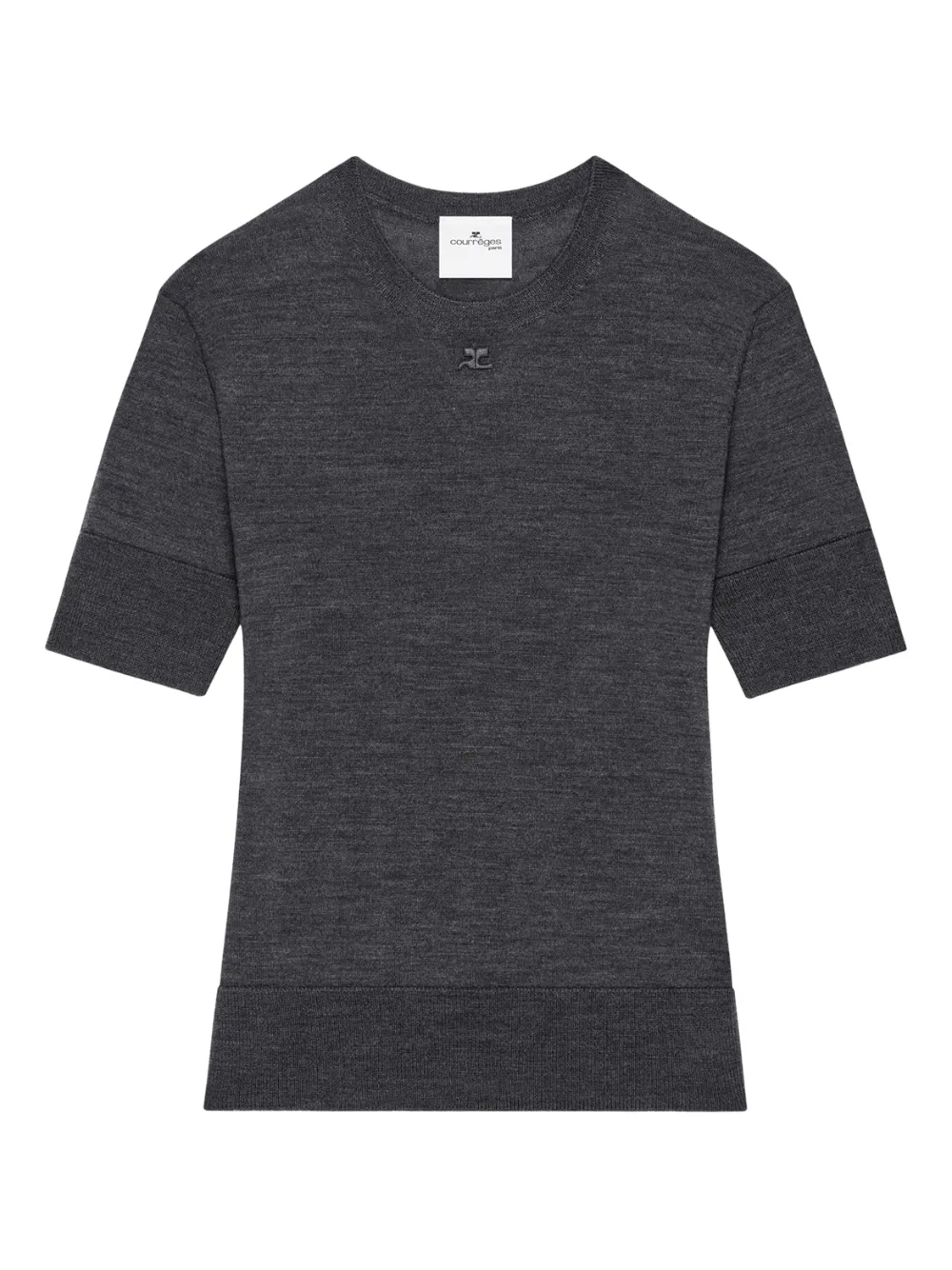 Courrèges T-shirt con maniche corte - Grigio