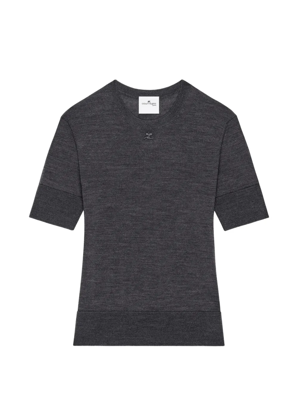 Courrèges T-shirt con maniche corte - Grigio