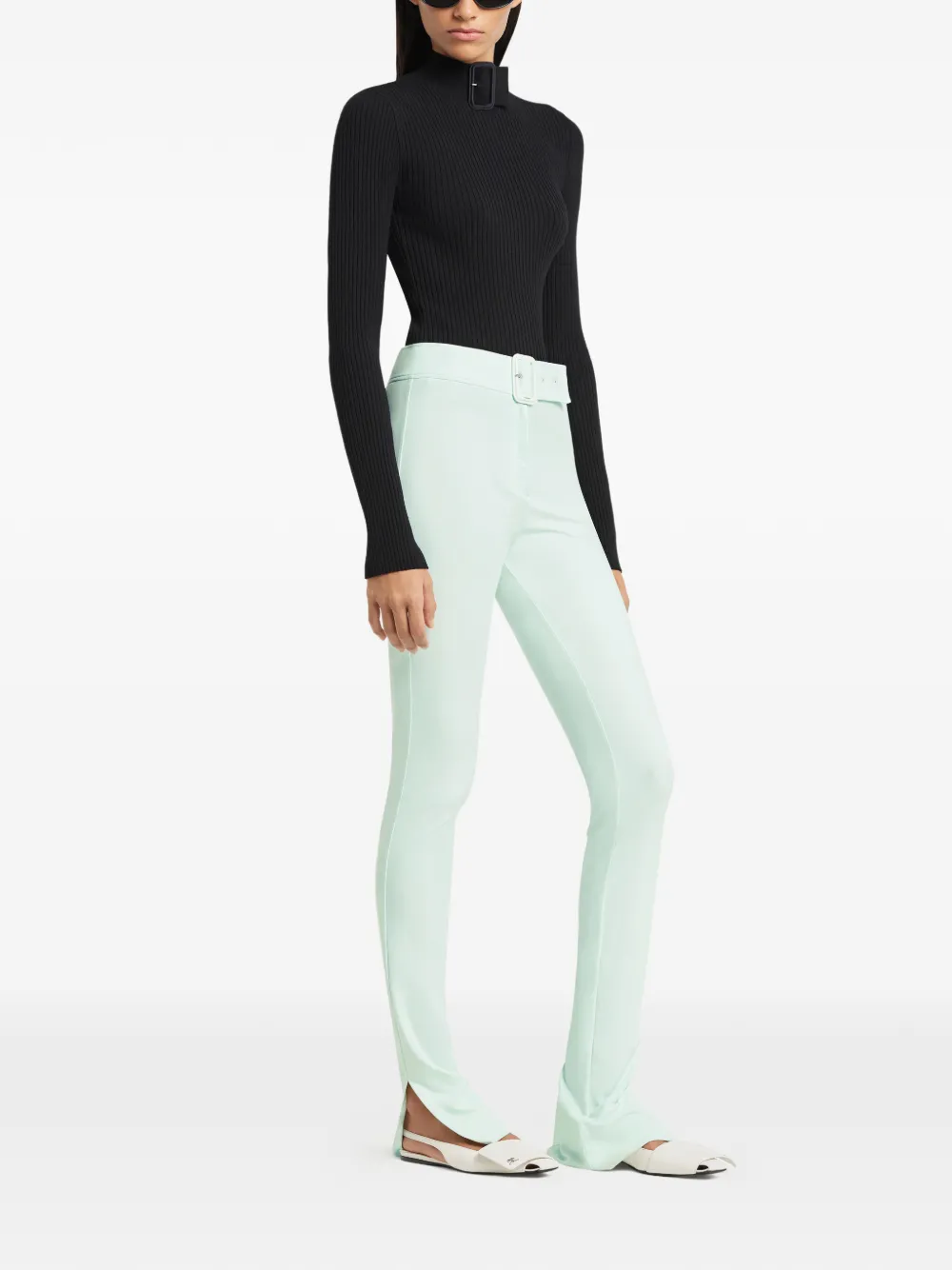 Courrèges Buckle Sweater In Black