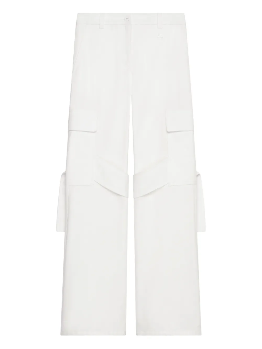 Courrèges Hose mit Klappentasche - Weiß