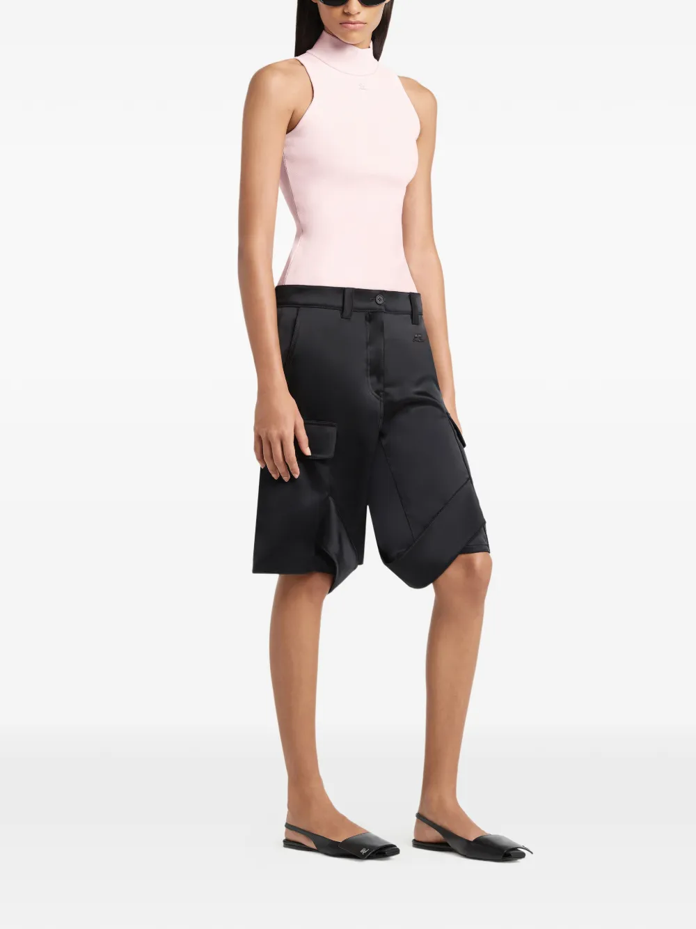  Courrèges Belt-loop Shorts - Black 