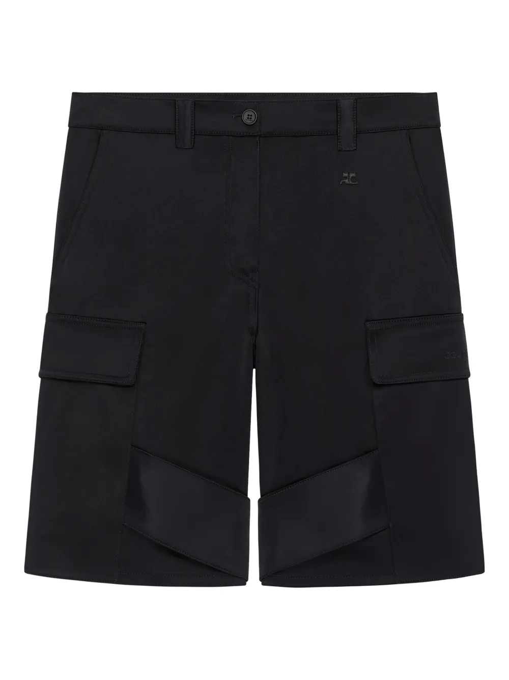 Courrèges belt-loop shorts | Black | Image 1