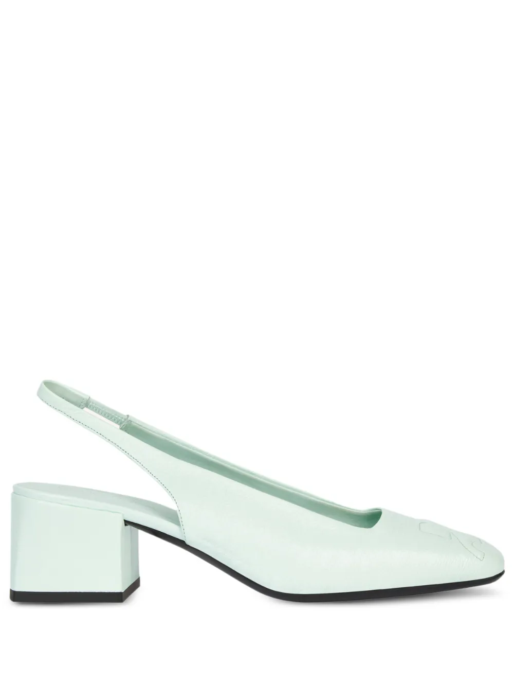 Courrèges 55mm AC slingback pumps Groen
