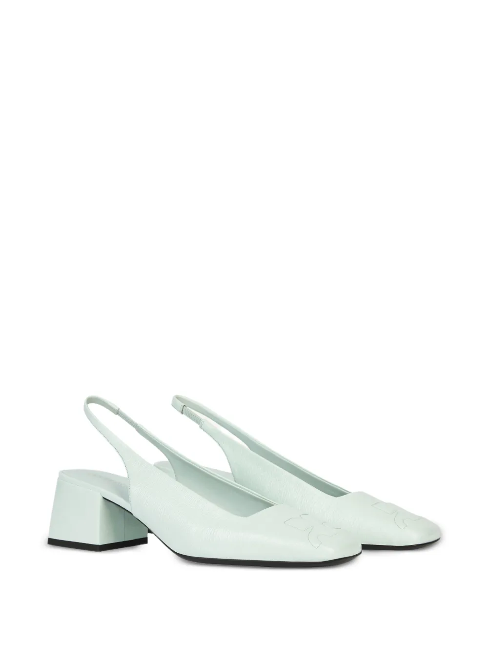 Courrèges 55mm AC slingback pumps Groen